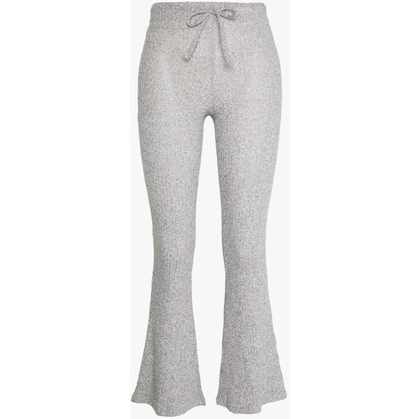 Topshop Petite TIE FLARE Spodnie materiałowe grey TQ021A02W