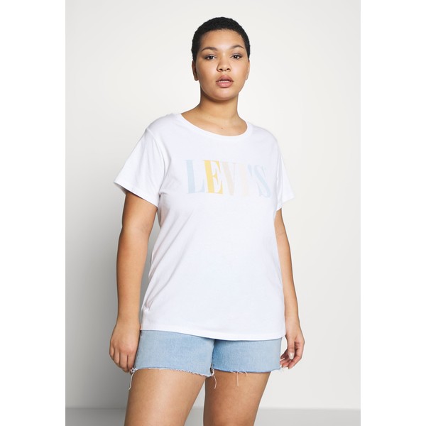 Levi's® Plus THE PERFECT TEE T-shirt z nadrukiem multi-coloured/white L0M21D00U