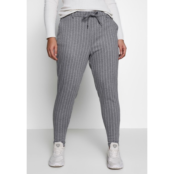 Zizzi JMADDISON PANT Spodnie materiałowe grey pinstripe Z1721A076