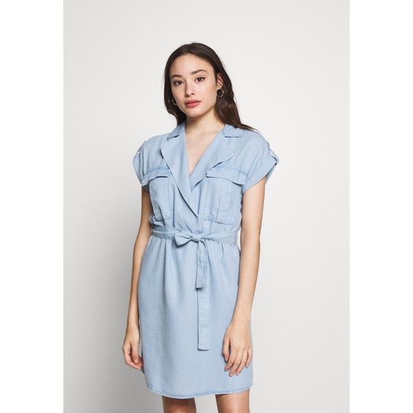 Noisy May Petite NMVERA ENDI DRESS Sukienka jeansowa light blue NM521C01O