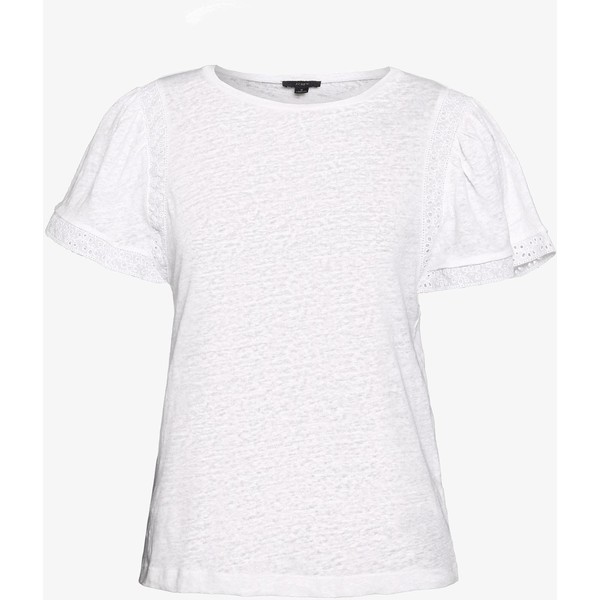 J.CREW INSERT TEE T-shirt z nadrukiem white JC421D03H