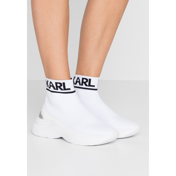 KARL LAGERFELD SKYLINE ANKLE PULL ON Sneakersy wysokie white K4811A03B