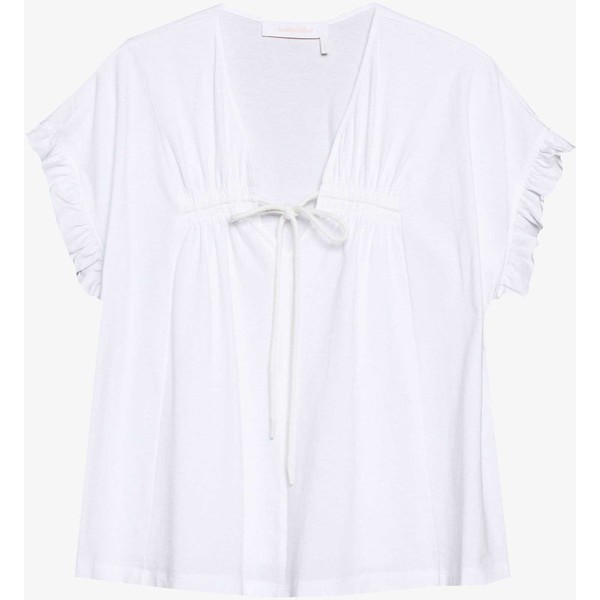 See by Chloé T-shirt z nadrukiem white powder SE321E02O