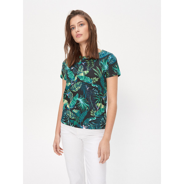 House Koszulka z tropikalnym printem YK907-99X