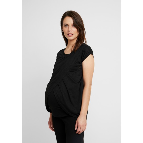 New Look Maternity NURSING WRAP TEE 2PACK T-shirt z nadrukiem black N0B29G057