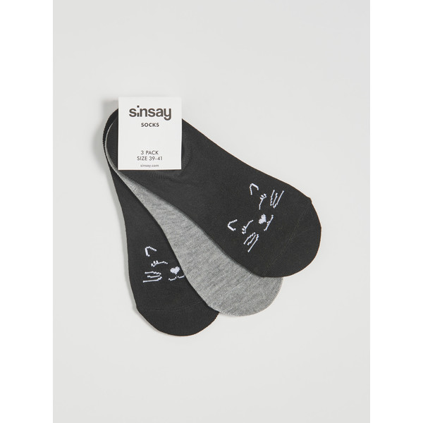 Sinsay Skarpetki stopki z kotami WP356-99X