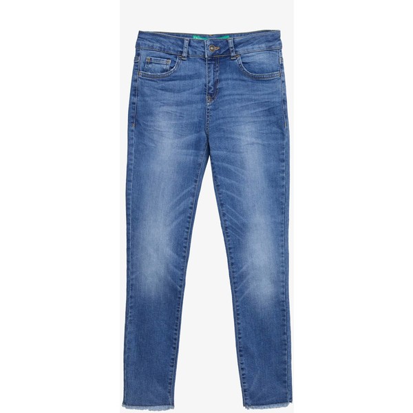 Benetton TROUSERS Jeansy Slim Fit mid blue 4BE21N026