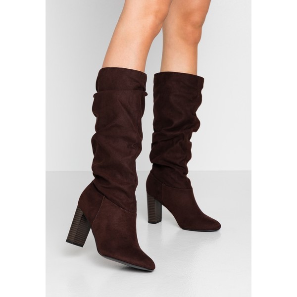 Dorothy Perkins Wide Fit WIDE FIT KISS 70S LONG BOOT Kozaki na obcasie choc DOB11A05G