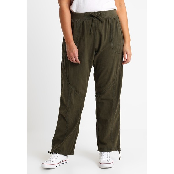 Zizzi MMARRAKESH LONG PANT Spodnie materiałowe ivy green Z1721A021