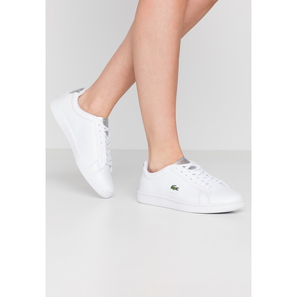 Lacoste CARNABY EVO Sneakersy niskie white/silver LA211A0DM