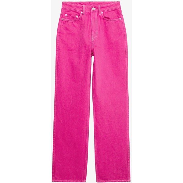 Weekday ROWE Jeansy Relaxed Fit cerise pink WEB21N00Q