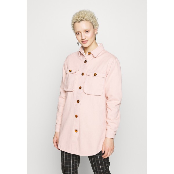 Missguided Tall WITH TORTOISE SHELL BUTTONS Koszula pink MIG21E02D