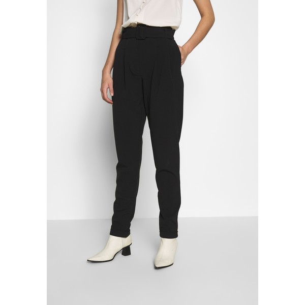 ONLY Tall ONLSICA PAPERBAG PANTS Spodnie materiałowe black OND21A01Y