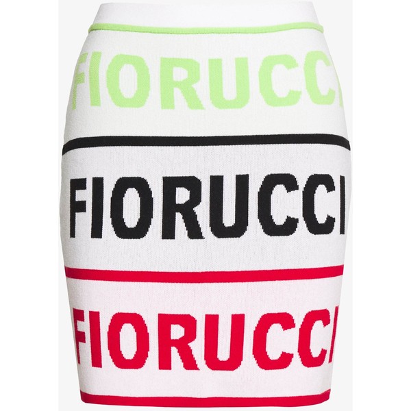 Fiorucci LOGO SKIRT Spódnica mini white FI921B002