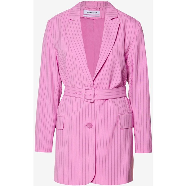 Weekday JEAN Krótki płaszcz pink WEB21G02H