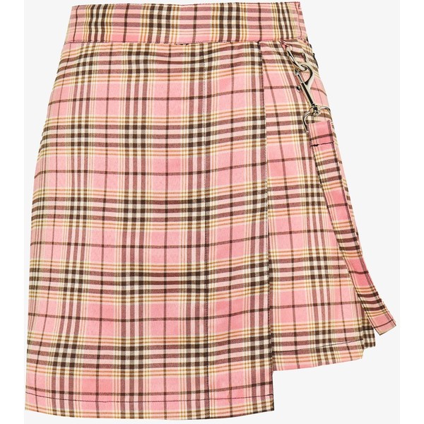 The Ragged Priest CHECK WRAP OVER SKORT WITH STRAP Szorty pink THJ21S008
