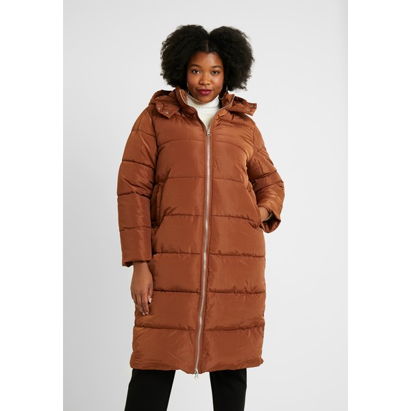 Glamorous Curve LONGLINE PUFFER COAT Płaszcz zimowy nut brown GLA21U00C