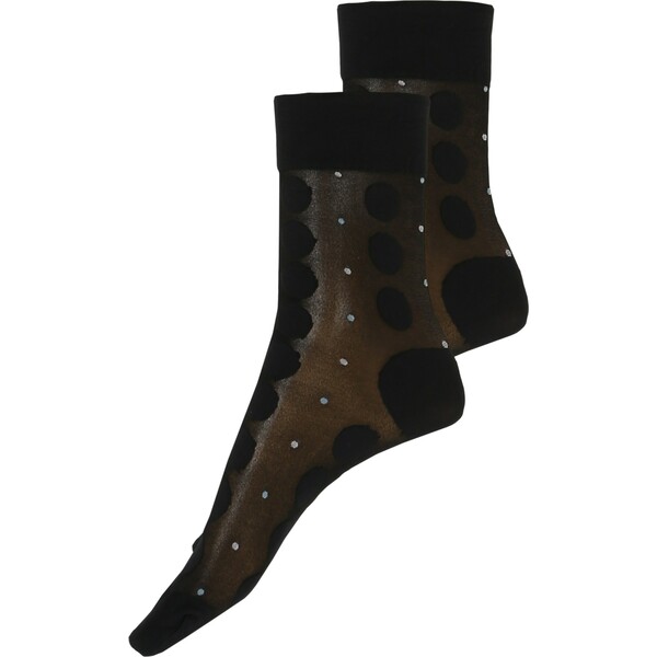 Swedish Stockings Skarpety 'Viola Dot Socks Black' SWS0031001000001