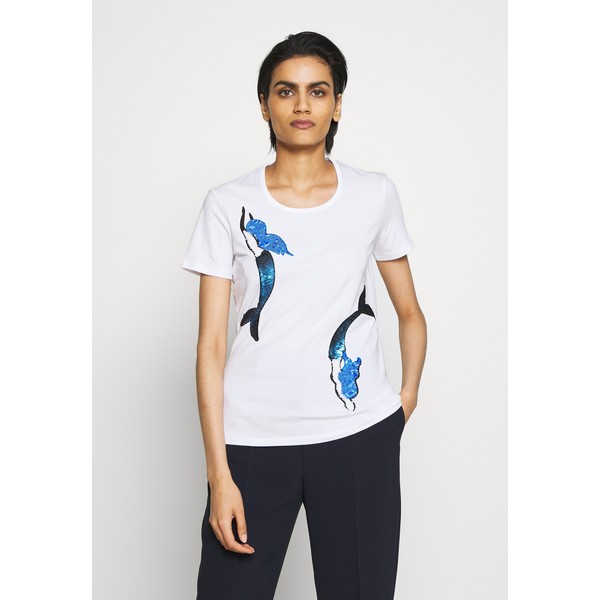 Sportmax Code FARNESE T-shirt z nadrukiem weiß XC021D00H