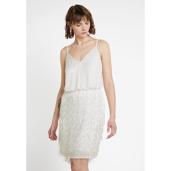 Lace & Beads MANDERIN DRESS Sukienka koktajlowa white LS721C069