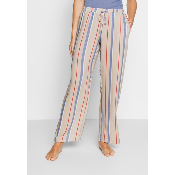 Hanro SLEEP & LOUNGE HOSE LANG Spodnie od piżamy beige/blue 2HA81O008
