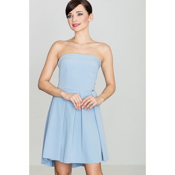 LENITIF Sukienka K368 Niebieski