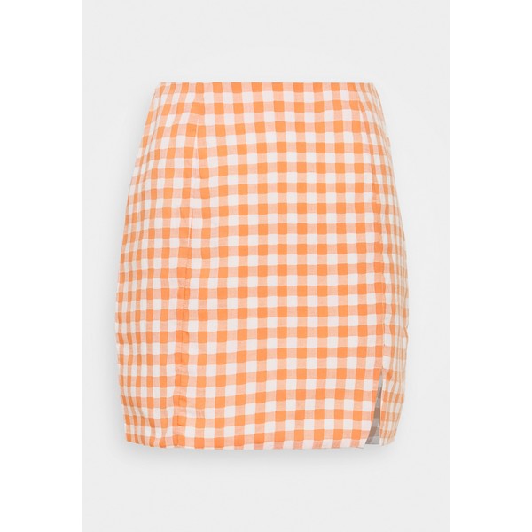 Glamorous PALOMA GINGHAM MINI SKIRT Spódnica mini orange gingham GL921E079