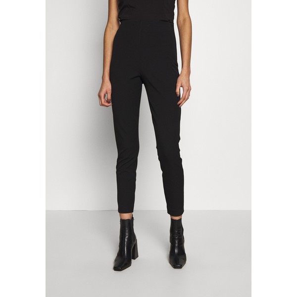 Selected Femme SLFILUE CROPPED SLIM PANT Spodnie materiałowe black SE521A0GQ