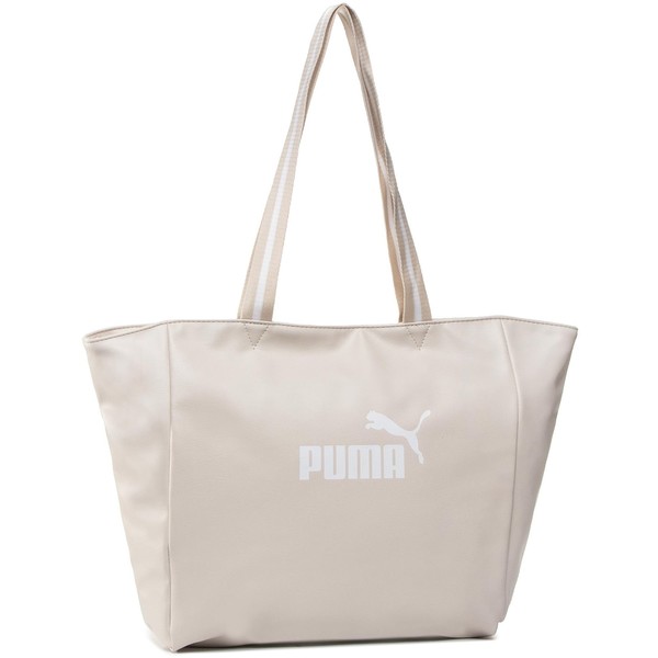 PUMA 07595302 WMN Core Up Large Shopper Beżowy