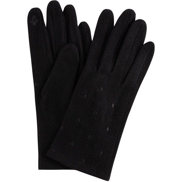 Quiosque Czarne wełniane rękawiczki 5ID092299