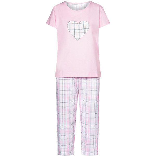 Quiosque Różowa piżama z sercem w kratkę 5JD625500