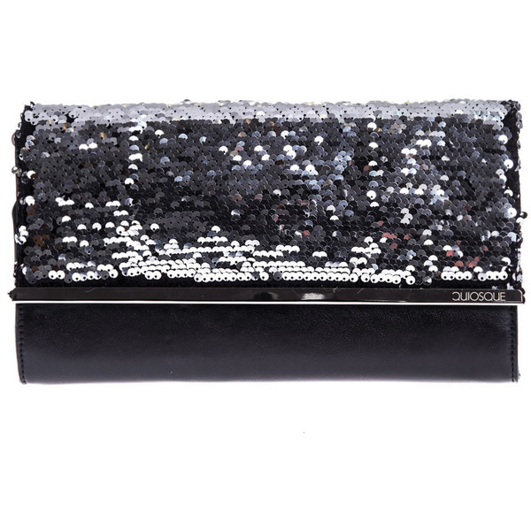 Quiosque Czarna torebka ze srebrnym przodem 5ED016304