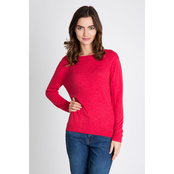 Quiosque Malinowy gładki sweter 6EP001600