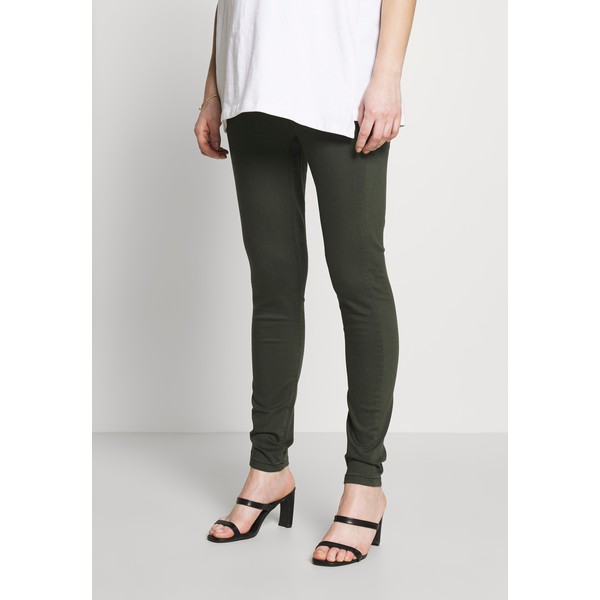 Dorothy Perkins Maternity MATERNITY OVERBUMP EDEN JEGGING Jeansy Skinny Fit khaki DP829A01A