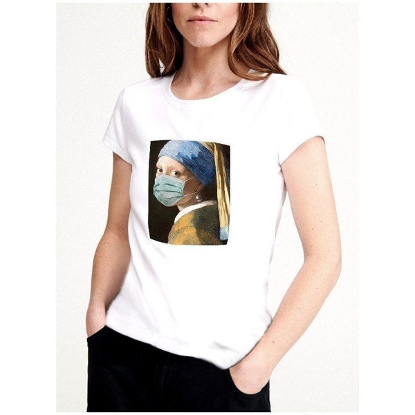 Life is ART T-shirt : " Dziewczyna z perłą w masce ". ."