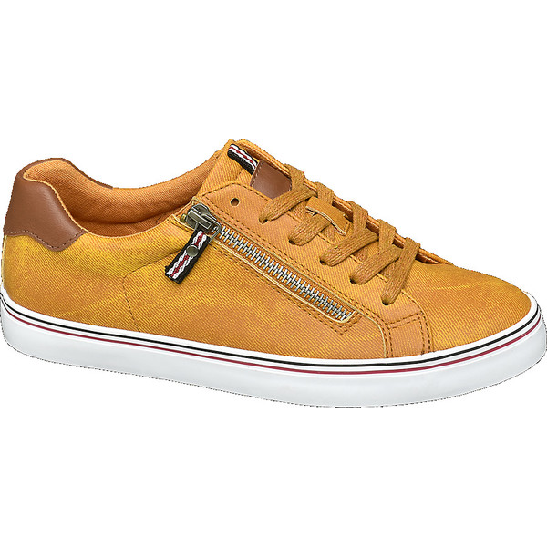 żółte sneakersy damskie Graceland na białej podeszwie 11021159