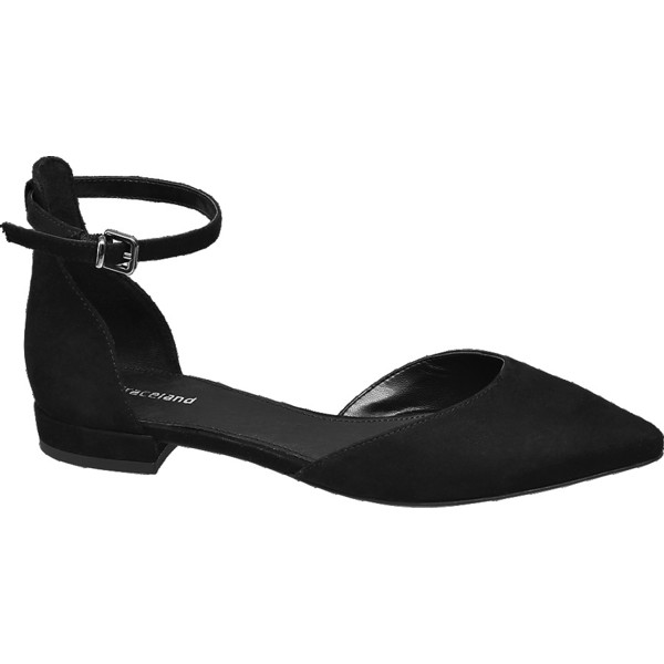 czarne sandały damskie Graceland z wąskim paseczkiem 1140010