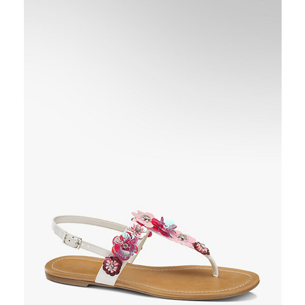 Graceland biało-różowe sandały damskie 1210662