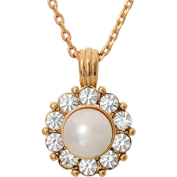 LILY AND ROSE Łańcuszek 'Sofia pearl necklace - Ivory 295' LAR0035001000001