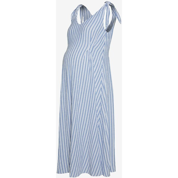 Gebe DRESS AFRICA Sukienka letnia blue/off white GEC29F01I