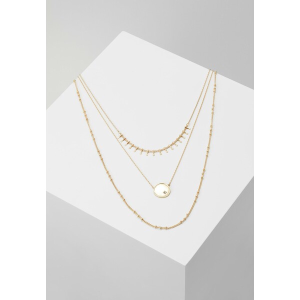 ONLY ONLCAILINA NECKLACE 3 PACK Naszyjnik gold-coloured ON351L0FQ
