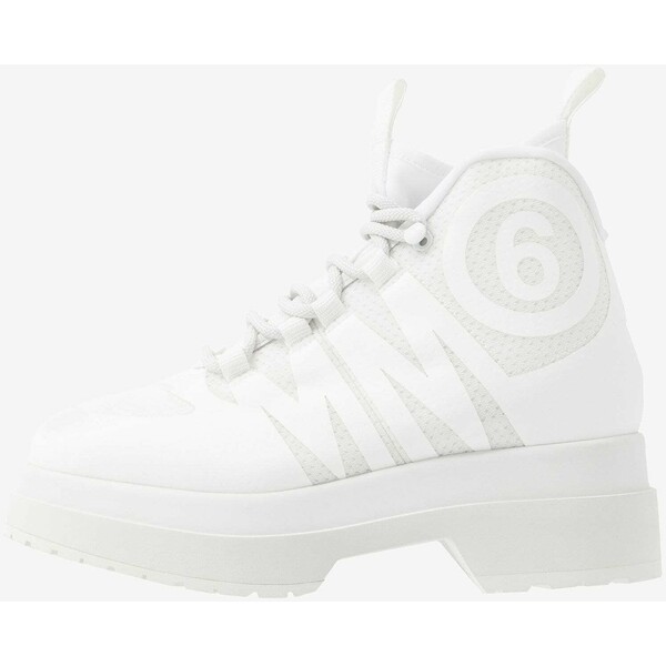 MM6 Maison Margiela Sneakersy wysokie blanc de blanc/bright white MMA11N008