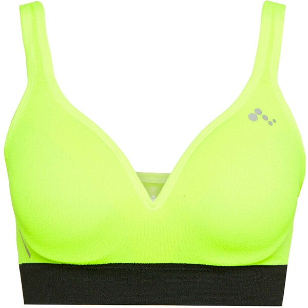 ONLY PLAY Tall ONPMINDY CIRCULAR SPORTS BRA Top safety yellow/black ONF21D00S
