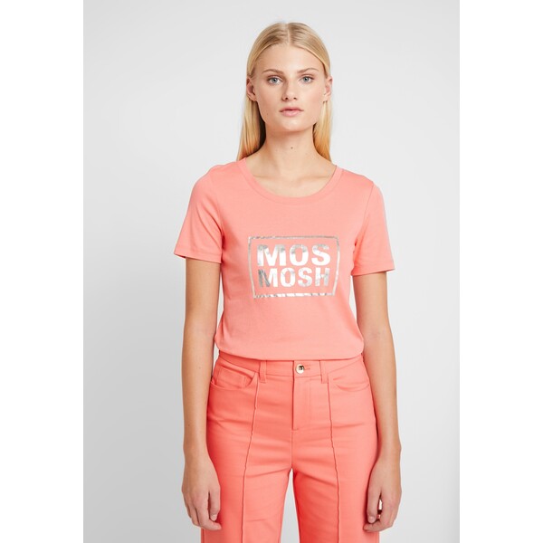 Mos Mosh MOST TEE T-shirt z nadrukiem sugar coral MX921D010