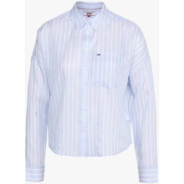 Tommy Jeans BOLD STRIPE Koszula white/moderate blue TOB21E02B