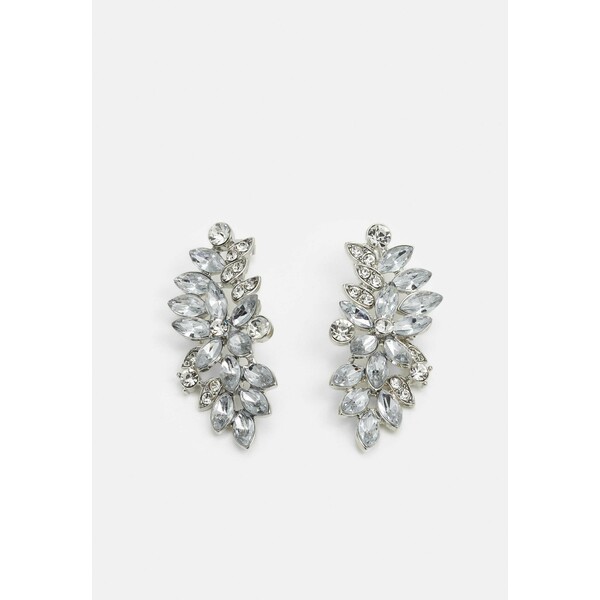 Pieces PCLAURY EARRINGS Kolczyki silver-coloured/clear PE351L0OB