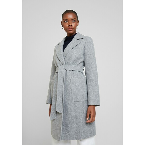 Dorothy Perkins PATCH POCKET WRAP Płaszcz wełniany /Płaszcz klasyczny grey DP521U037
