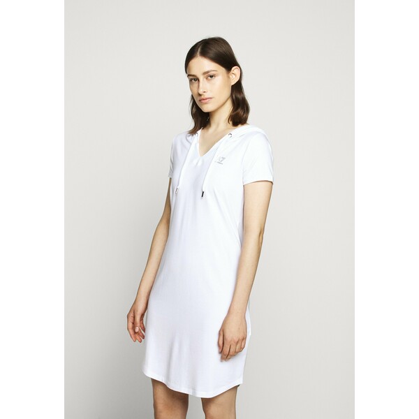 EA7 Emporio Armani DRESS Sukienka z dżerseju white EA721C000