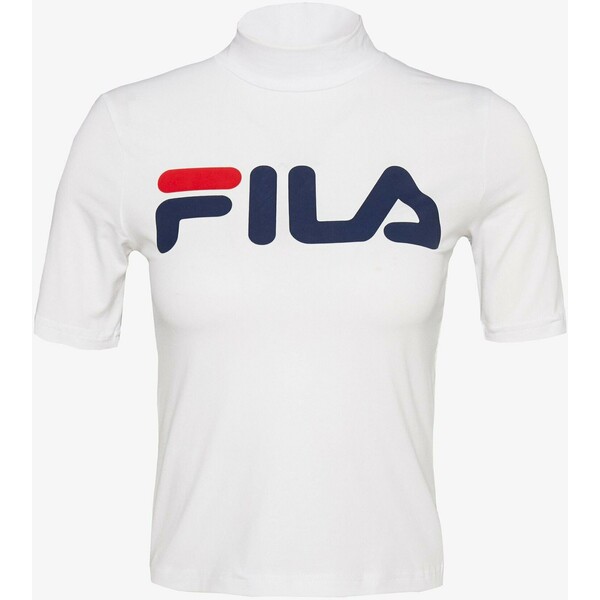 Fila Tall EVERY TURTLE TEE T-shirt z nadrukiem bright white FIE21D00D