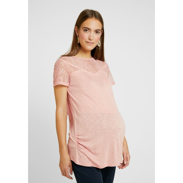 Dorothy Perkins Maternity VICTORIANA INSERT SHORT SLEEVE T-shirt z nadrukiem blush DP829G05K